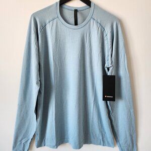 NWT LULULEMON PERO/BZEB Light Blue Metal Vent Tech LS 2.0 Top Shirt Men's XXL